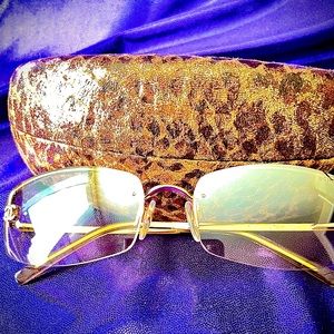 AUTHENIC Vintage Chanel Rimless Sunglasses with Swarovski Crystals